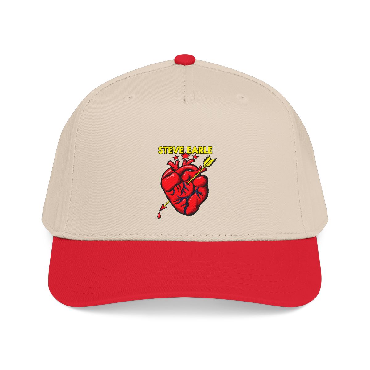 Steve Earle Heart Graphic Baseball Cap | Steve Earle Merch - alternate angle 3, merchandise