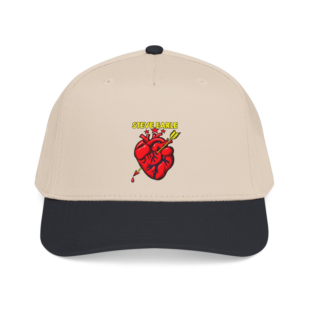 Steve Earle Heart Graphic Baseball Cap | Steve Earle Merch - alternate angle 2, merchandise
