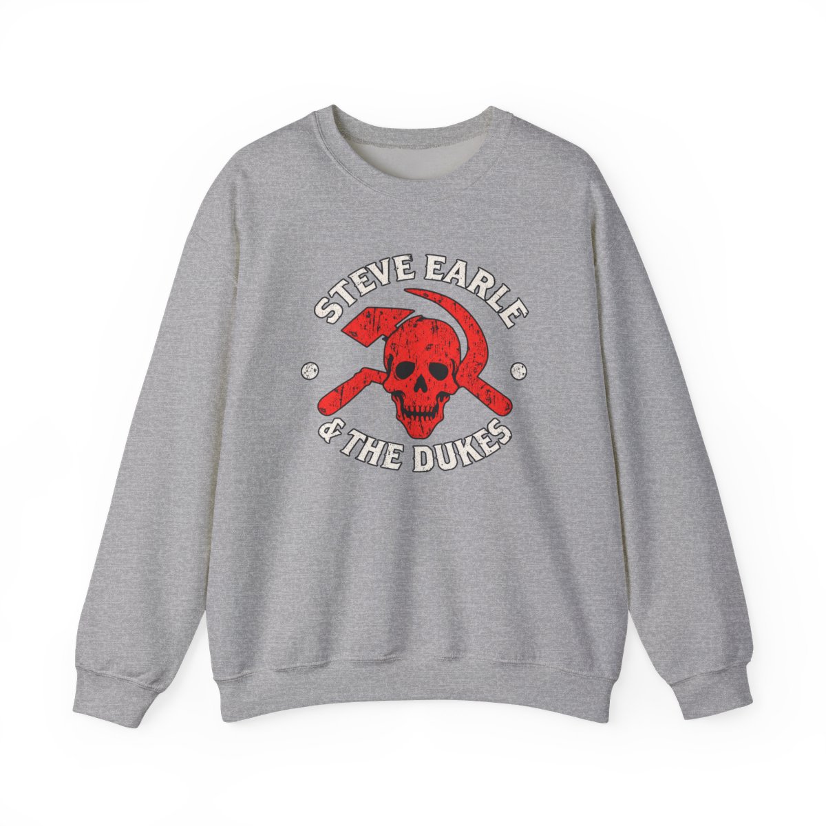 Steve Earle The Dukes Skull Logo Sweatshirt | Steve Earle Merch - alternate angle 3, merchandise