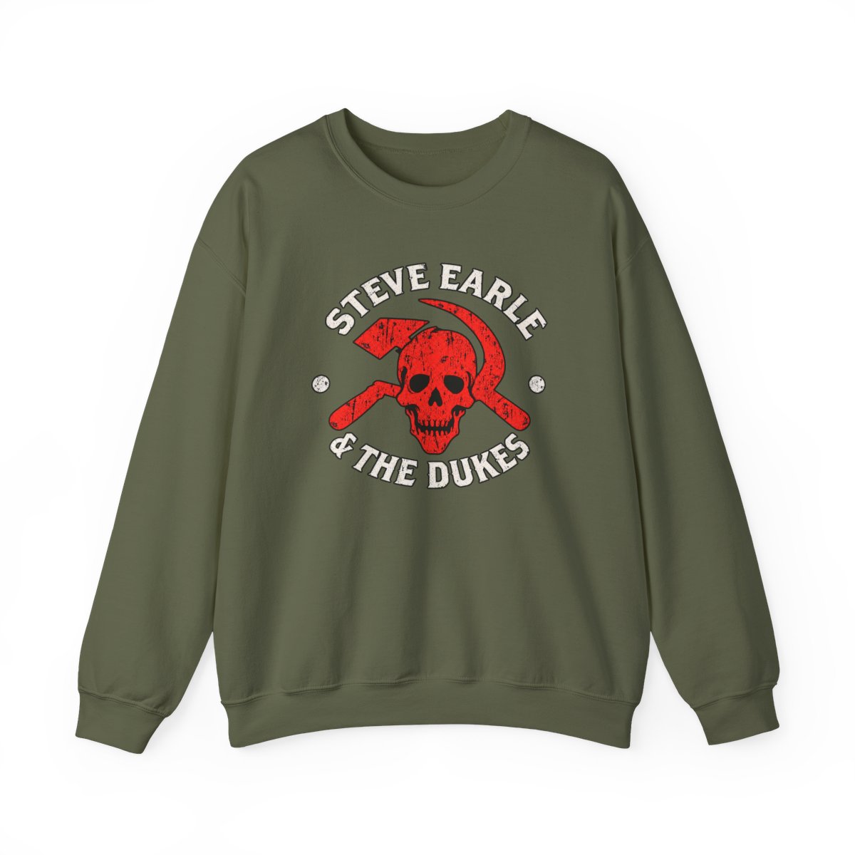 Steve Earle The Dukes Skull Logo Sweatshirt | Steve Earle Merch - alternate angle 4, merchandise