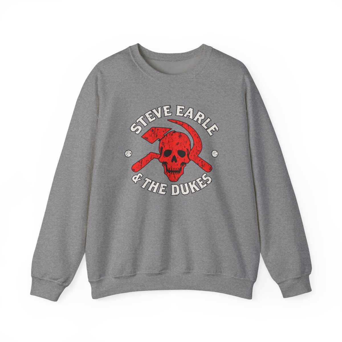 Steve Earle The Dukes Skull Logo Sweatshirt | Steve Earle Merch - alternate angle 5, merchandise