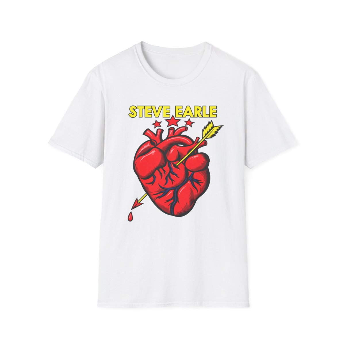 Steve Earle Heart and Arrow T-Shirt | Steve Earle Merch - Official T-Shirts merchandise