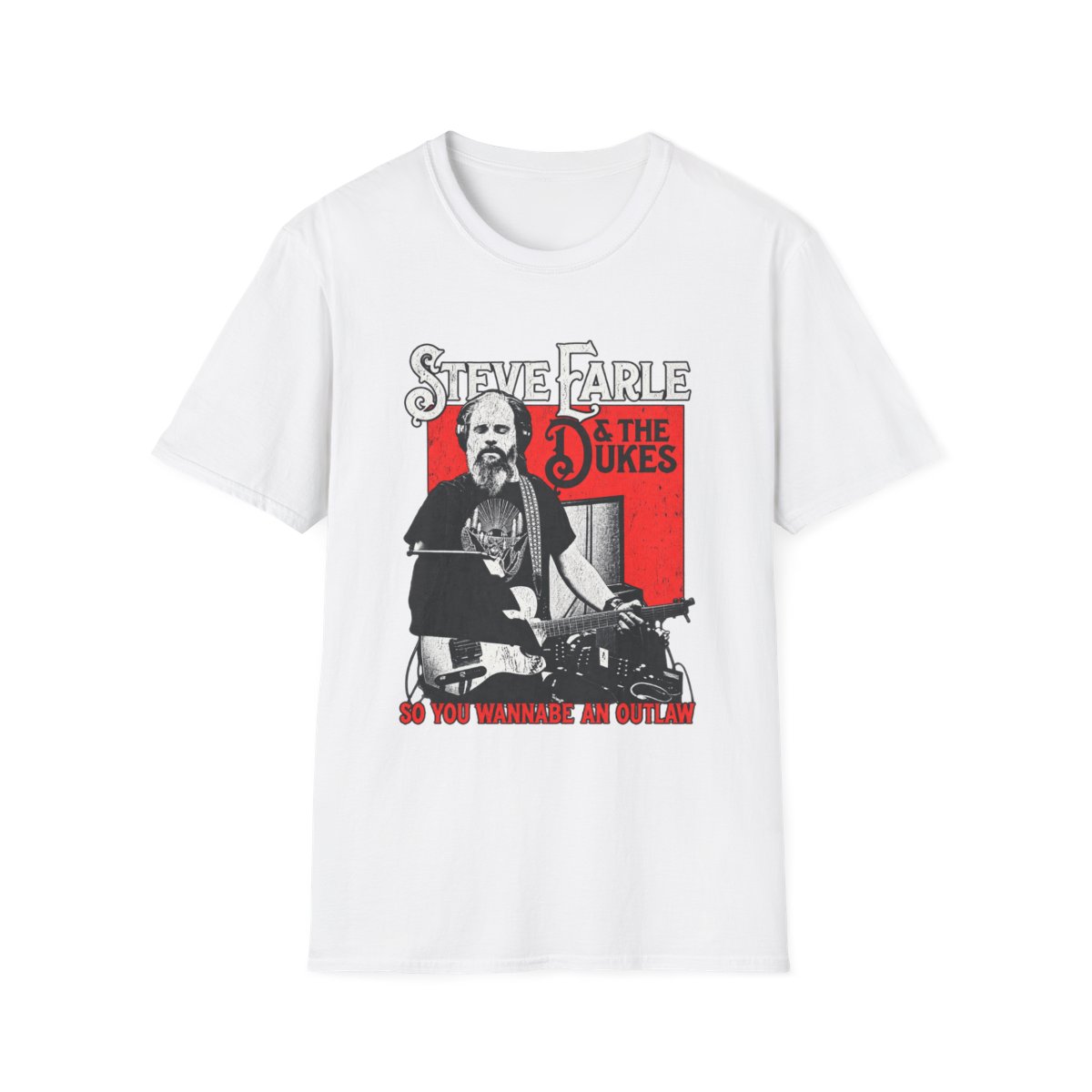 Steve Earle and the Dukes Concert Graphic T-Shirt | Steve Earle Merch - Official T-Shirts merchandise