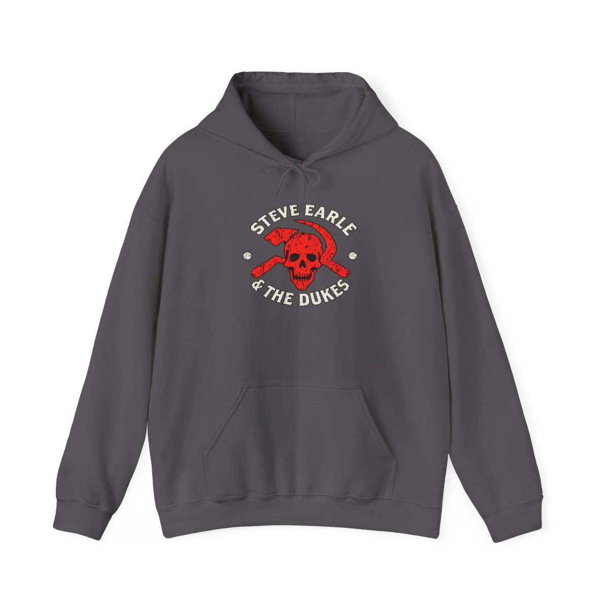 Steve Earle The Dukes Skull Logo Hoodie | Steve Earle Merch - alternate angle 3, merchandise